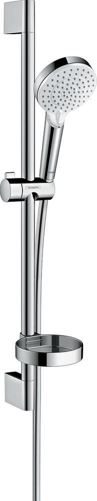 Hansgrohe Crometta doucheset Vario met douchestang 65 cm wit/chroom