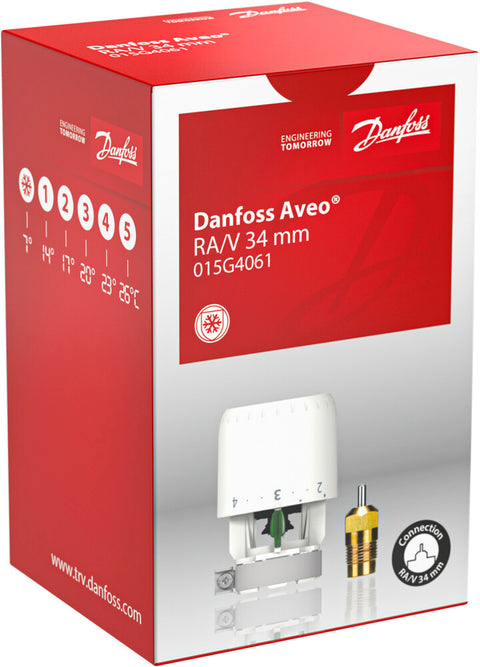 Danfoss AVEO RAV thermostatisch element ingebouwde voeler