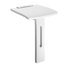 Delabie douchezitje met inklapbare steunvoet 410x360mm aluminium wit
