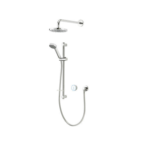 Aqualisa Quartz Blue inbouwmodel met handdouche en regendouche wandmodel