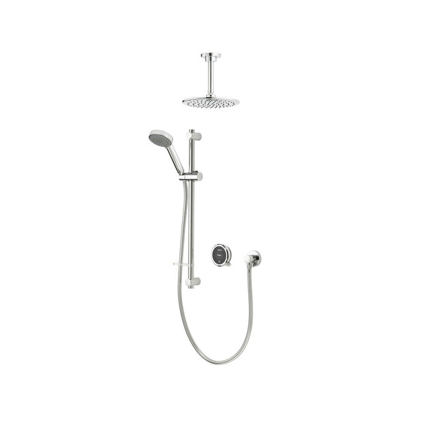 Aqualisa Quartz Touch modèle encastrable avec douchette - douche plafond