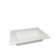 Van Marcke Don II geïntegreerde tablet met 1 verzonken wastafel 700 x 500 mm wit