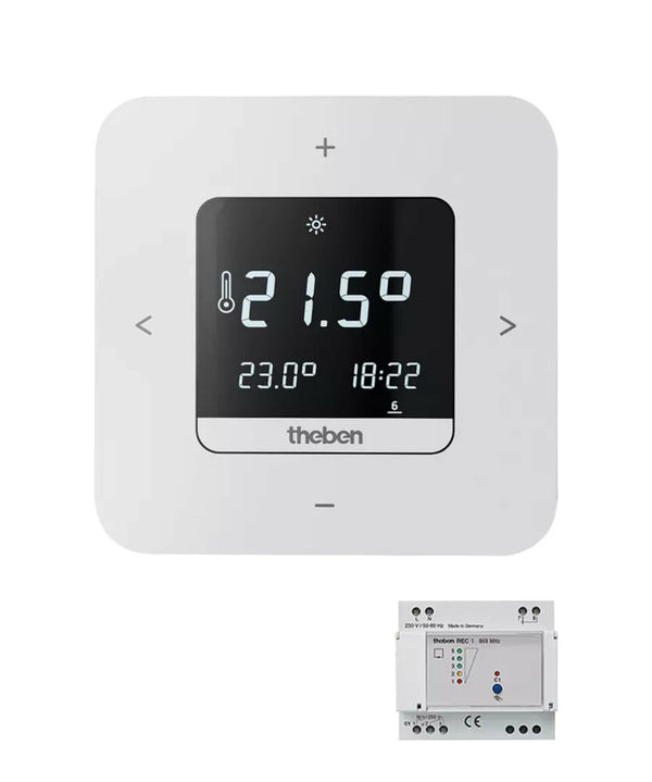 Theben RAM 813 top3 HF set1 digitale klokthermostaat draadloos - wit