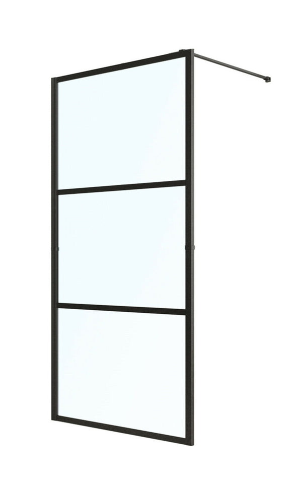 GO by Van Marcke Padua 3 douche panelen bovenste en onderste helder glas middelste mat glas