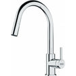 Franke Lina mixer tap kitchen monocommande with spout extractible chrome