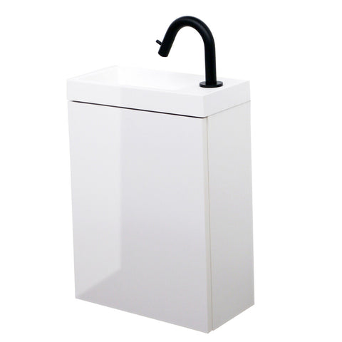 Van Marcke Mano vestiairekastje 1 deur greeploos 20x40x50cm wit glanzend