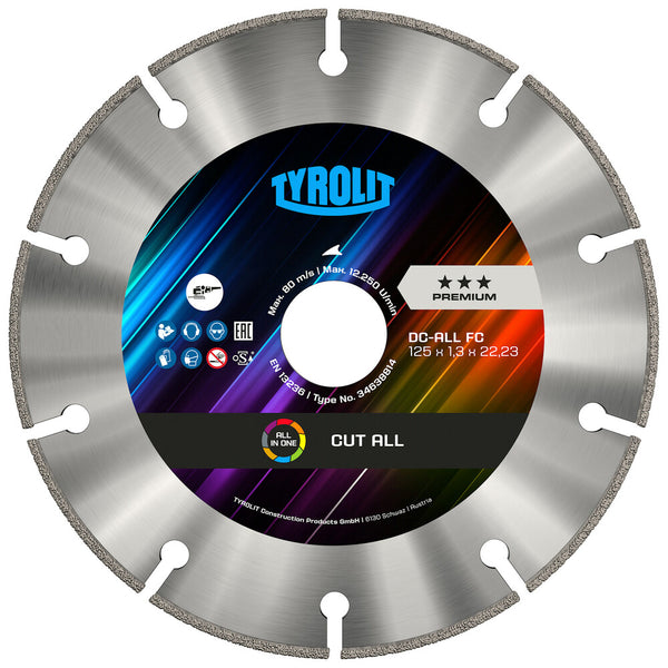 Tyrolit Premium disque à tronçonner pour meuleuse angulaire D125