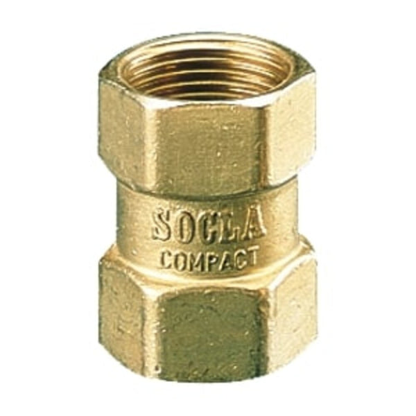Watts Industries - keerklep 601 - PFA 10 bar - DN32 - FF - 5/4" - messing