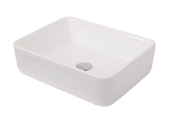 Van Marcke Delpar lavabo à poser rectangulaire blanc