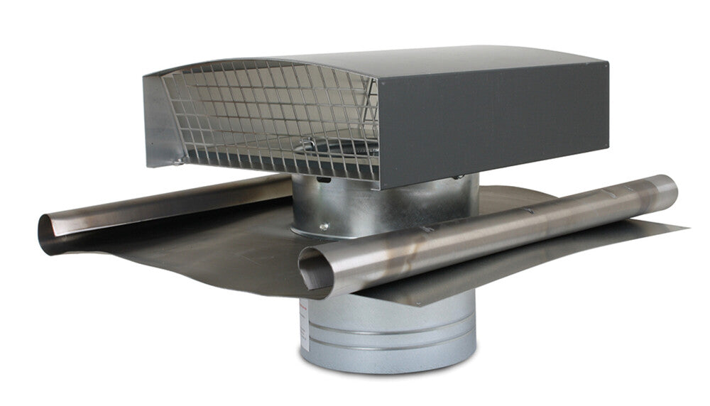 Ventilair MCTH-R160 metalen dakkap rood D 160 mm