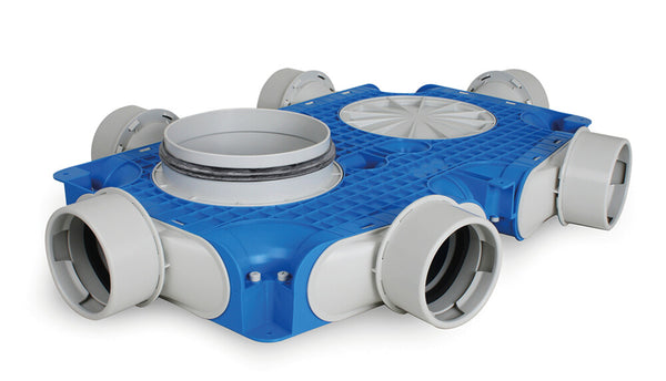 Vent-Axia TVG-90-180 collecteur principal 6 x D 90 mm et D 180 mm H 80 mm
