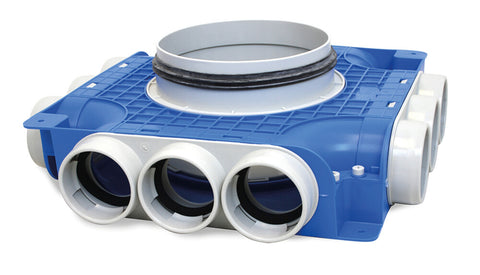 Vent-Axia TVGS-63-180 verdeler 12 x D 63 mm D 180 mm H 80 mm