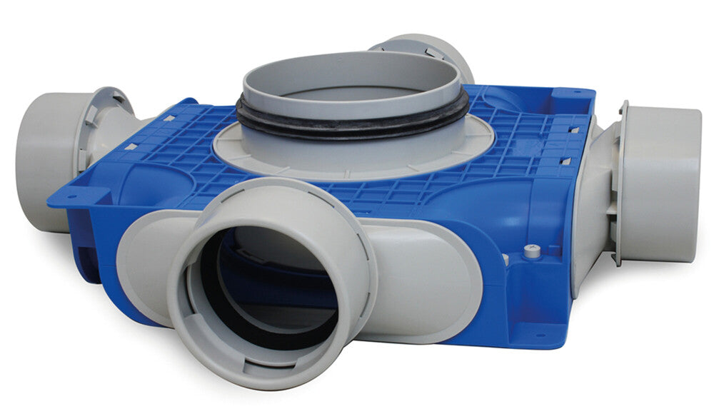 Vent-Axia TVGS-90-160 subverdeler  4 x  D 90 rn en D 160 mm H 80 mm