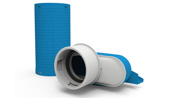 Vent-Axia VVCH250-90 ventielcollector 1x  D 90 mm D 125 mm 90° + huls