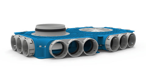 Vent-Axia VTVG 69 160 hoofdverdeelbox 18 x D 69 mm en D 160 mm