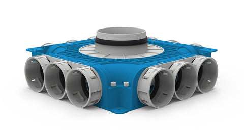 Vent-Axia VTVGS 69 125  subverdeelbox 12 x D 69 mm en D 125 mm