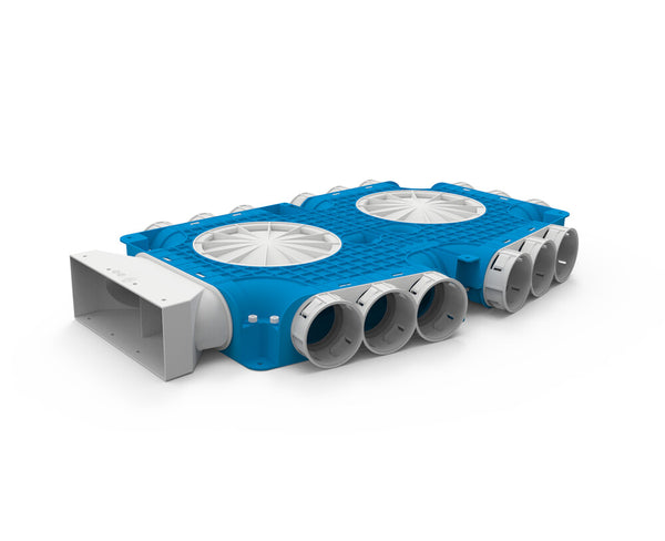 Vent-Axia VK69 15 220 collecteur 1 x K 220x80 mm, 15 x D 69 mm, 4x D