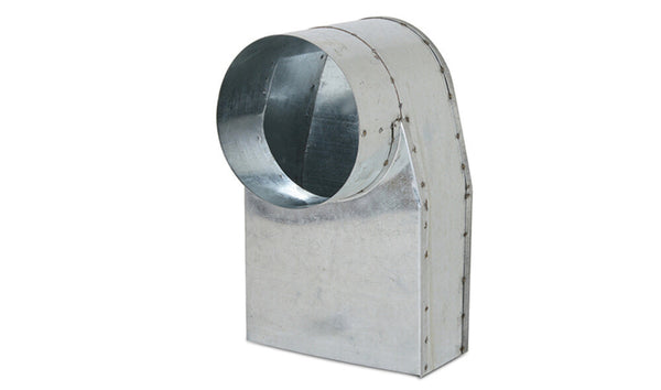 Ventilair TRB1x220-180 traphoek 220x80 mm naar rond D160 mm galva