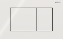 Geberit Sigma40 plaque de commande pour rinçage à 2 volumes carré blanc