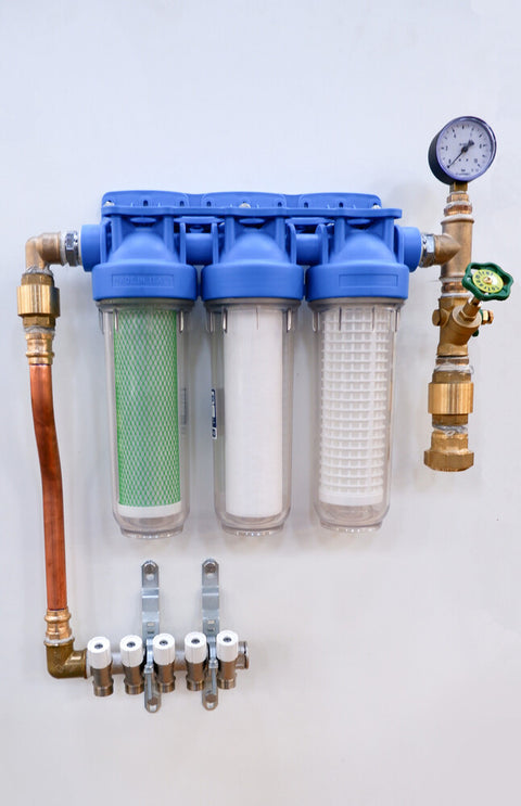 Van Marcke Prefab regenwaterfilter op paneel