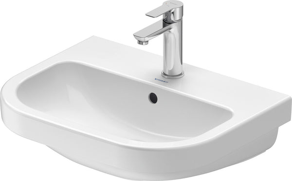 Duravit D-Code wastafel rond 55 x 43 cm glanzend wit