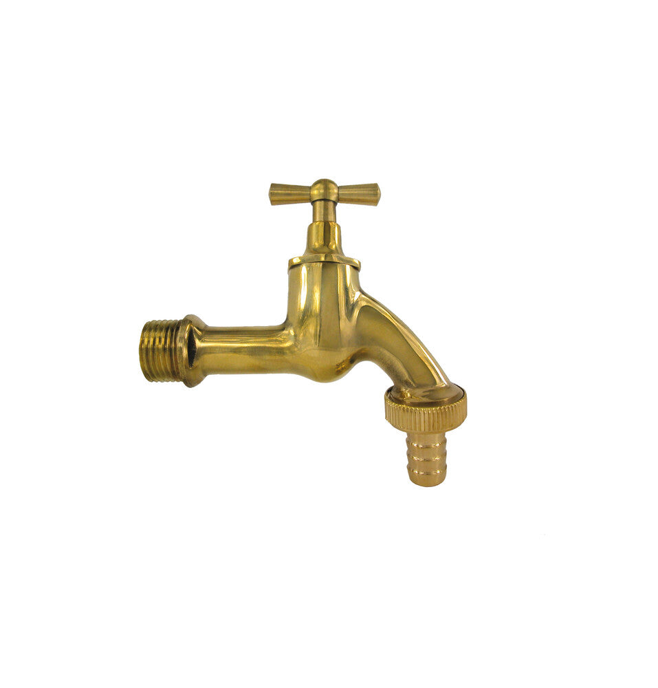 Dienstbolkraan dubbel 1/2" koper
