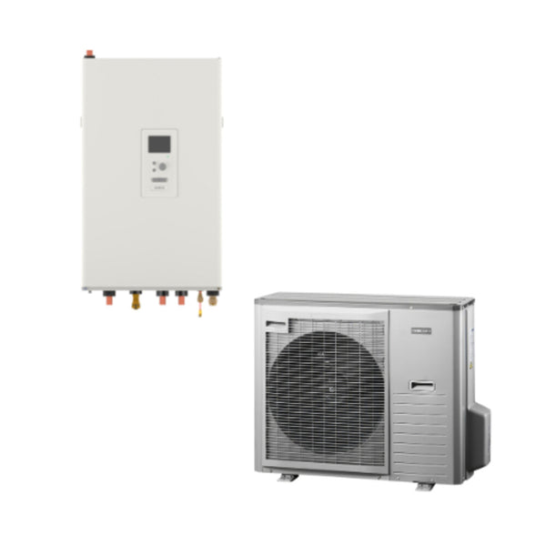 Nibe lucht/water warmtepomp  buitenunit AMS-10-12 split + hydrobox SHB 10-12