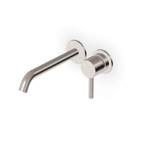 Zucchetti Pan S inbouw eengreeps wastafelmengkr 2gats bek 19cm geborsteld nikkel