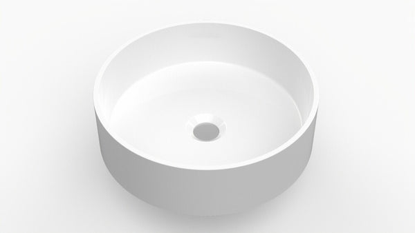 Van Marcke Nero lavabo à poser rond blanc mat