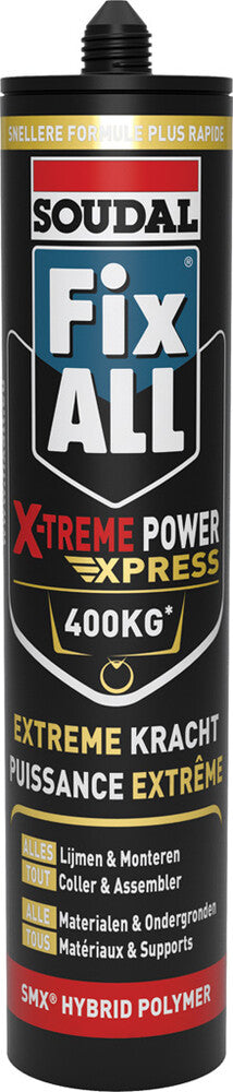Soudal Fix All X-treme Power één-component lijmkit obv SMX Polymeer 280ml wit