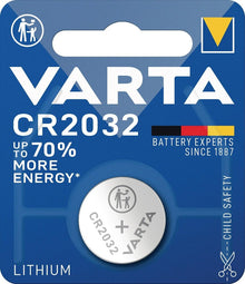 Varta pile boutons electronics 3 V 220 mAh CR2032 20 x 3,2 mm