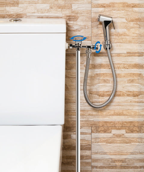 GO Van Marcke PARIS hygiëne kit handsproeier flexibel 2 kranen toiletreservoir