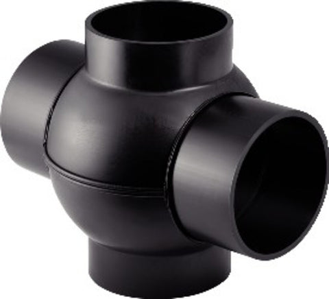 Geberit afvoer PE fitting kogelstuk 88,5° 2 aansluitingen onder 180° D90 x 90