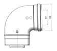 Muelink & Grol TwinSafe concentrische bocht 90° D 100/150 PPS