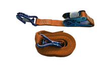 Sangle d'arrimage 5m x 25mm 800daN orange avec cliquet et crochet