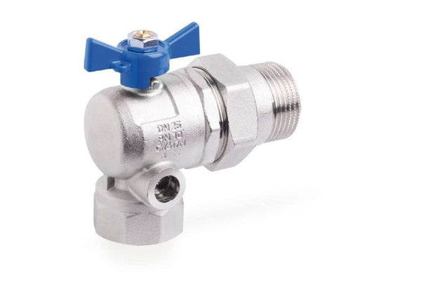 SYSTEMPEX valve à bille équerre D3/4" bleu