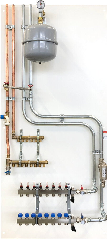 Panneau prefab for pump à chaleur expansion vessel filter à impuretees sanitary SYSTEMPEX CPS Schütz