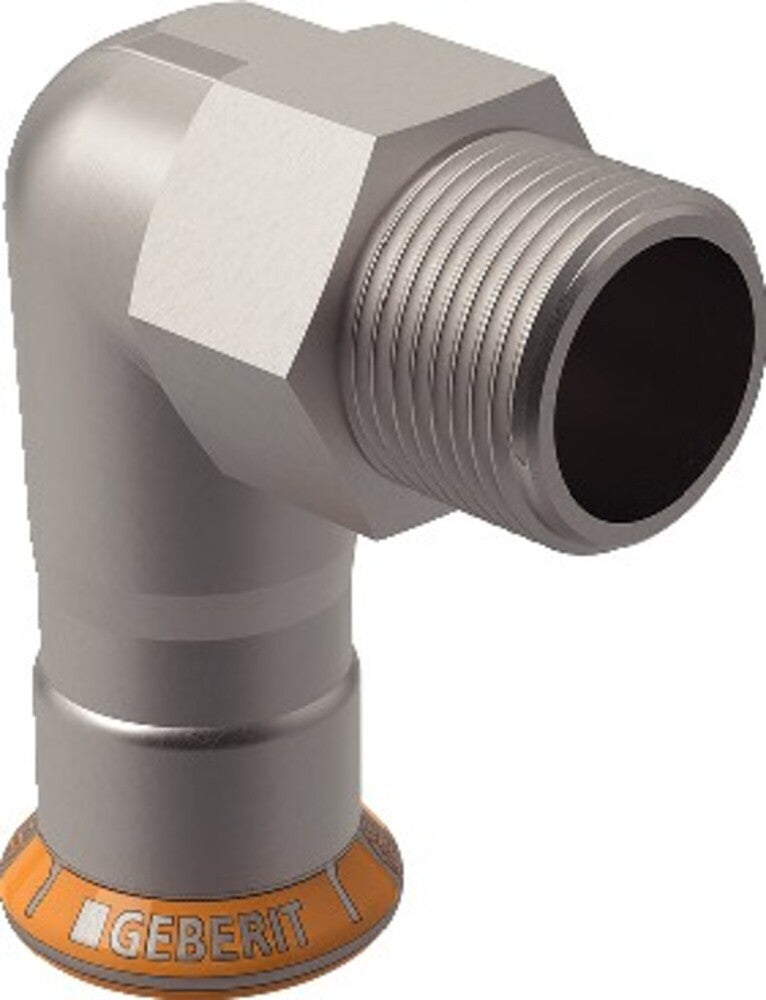 Geberit Mapress Therm knie 90° met buitendraad 15x1/2" M