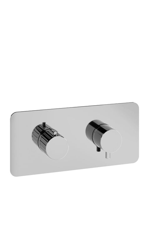 Van Marcke Ondine externe onderdelen alleen voor inbouw thermostatische douchemengkraan chroom