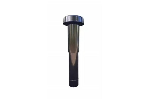 Sanutal dakdoorvoer D150 dubbelwandig gelakt galva RAL9005