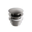 Van Marcke Nero II wastafelplug click-clack geborsteld nikkel