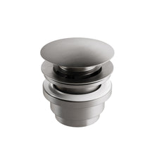 Van Marcke Nero II wastafelplug click-clack geborsteld nikkel