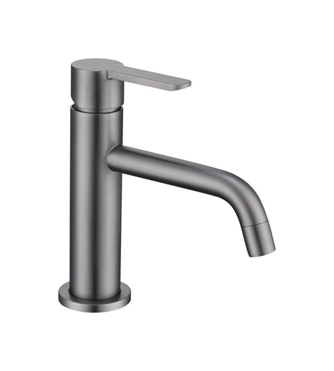 GO Van Marcke Verona wastafelmengkraan met click-clack geborsteld gun metal