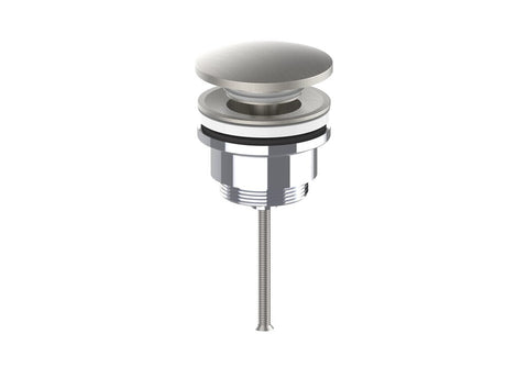 GO Van Marcke Verona wastafelplug click-clack geborsteld nikkel
