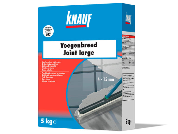 Knauf voegenbreed grijs 5kg
