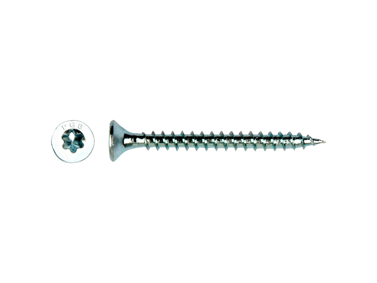 Pgb-fasteners spaanplaatschroeven VZK T-drive/voldraad 3x20 mm 200 stuks