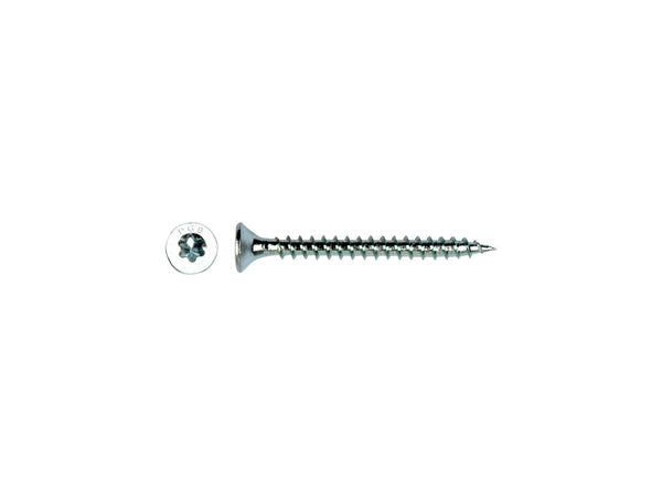 Pgb-fasteners vis pour bois aggloméré TF-T six lobes/filet total 4x30 mm zingué 200 pièces