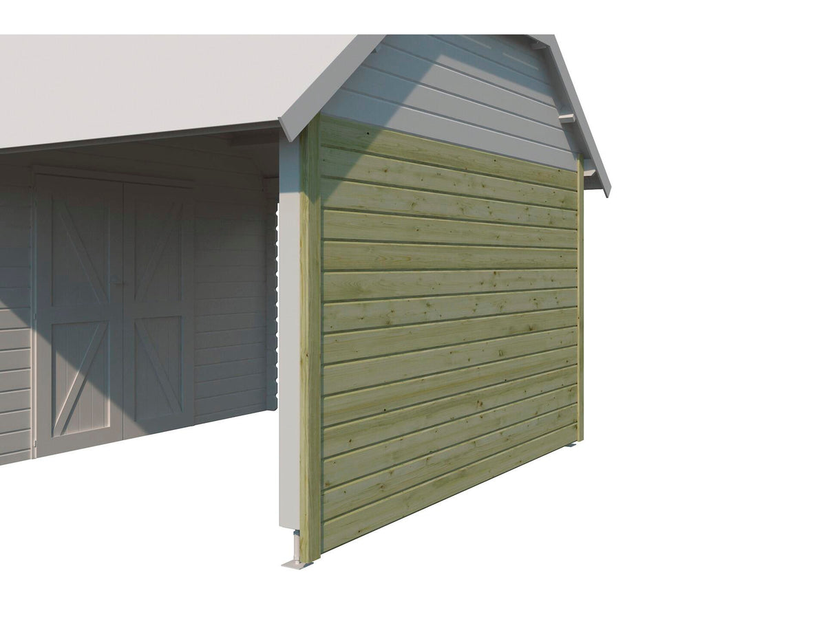 Woodlands voorwand 355cm voor extensie Cardiff geïmpregneerd