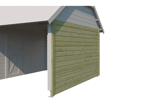 Woodlands voorwand 355cm voor extensie Cardiff geïmpregneerd