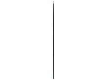 CanDo voorzethor kaderprofiel 150cm mat zwart